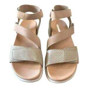 Romika Womens Borneo 07 Gold Sandals EU 38 With Adjustable Straps & Cushioned Fo